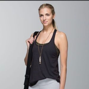 Lululemon 105F Singlet, Black Size 8